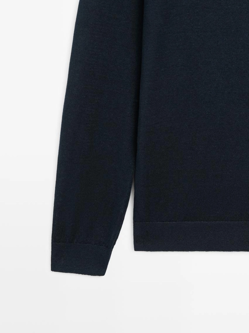 Кардиган из льняного трикотажа с пуговицами