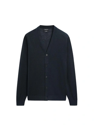 Кардиган из льняного трикотажа с пуговицами- Заказать в России