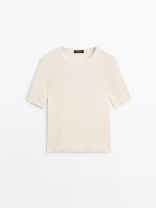 Футболка из хлопкового смесового материала- Заказать в России