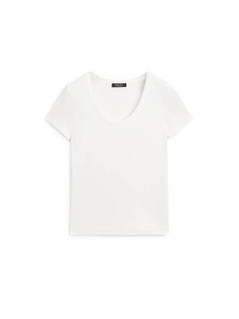 Футболка из хлопкового микса с коротким рукавом