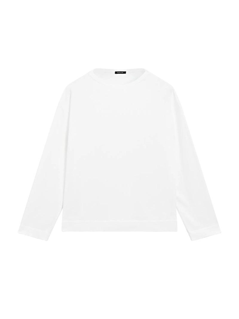 Свитшот из хлопка с длинным рукавом