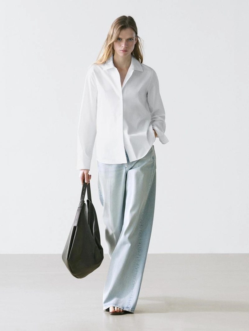 Рубашка из хлопкового поплина