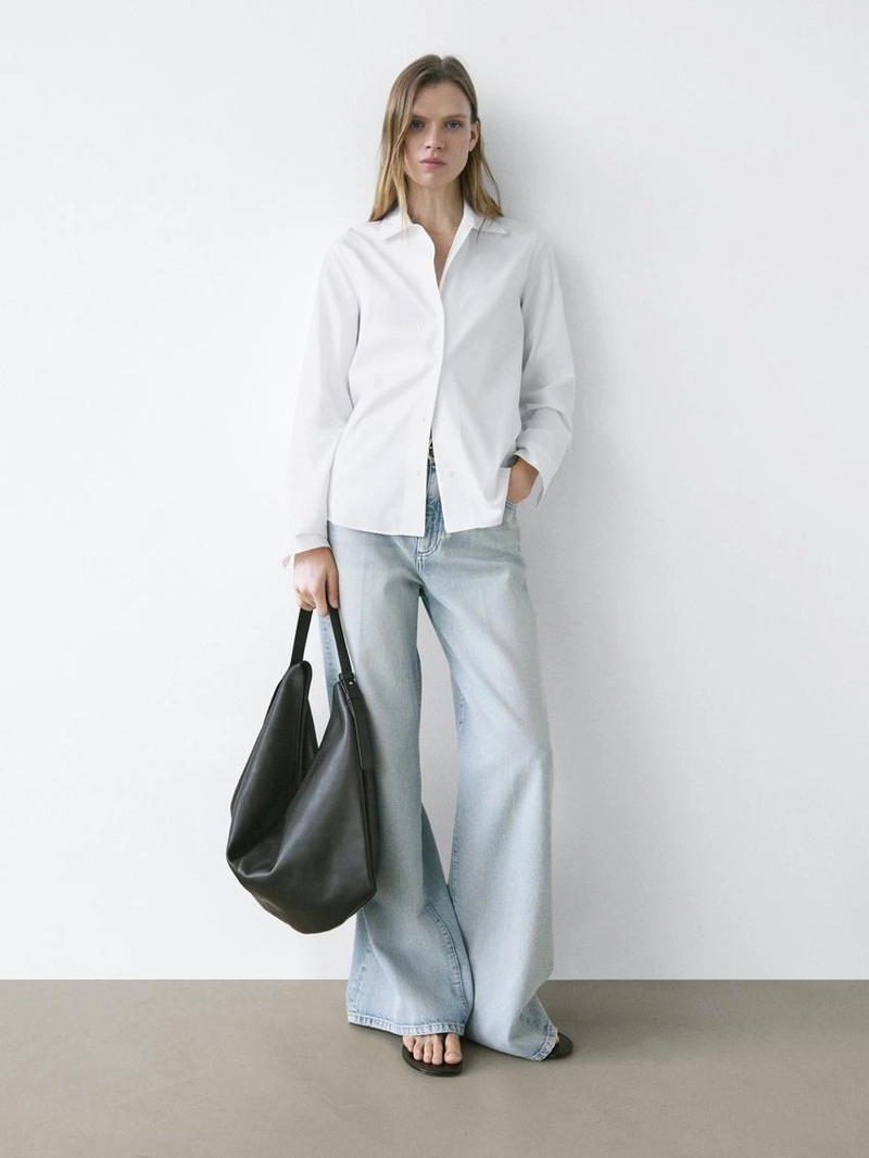 Рубашка из хлопкового поплина