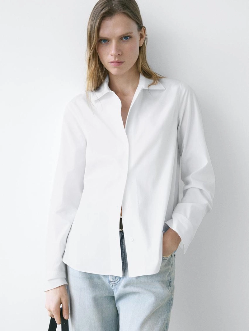 Рубашка из хлопкового поплина