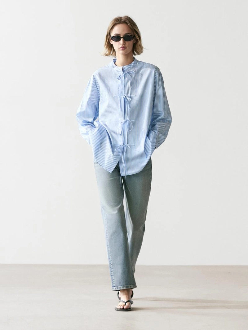 Рубашка в полоску из 100% хлопка