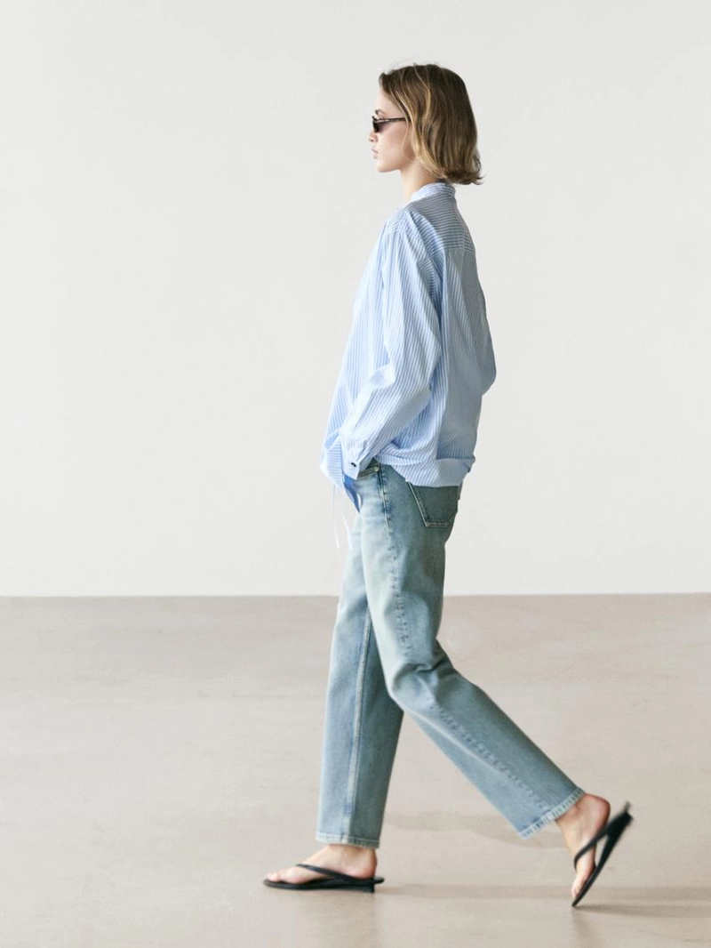 Рубашка в полоску из 100% хлопка