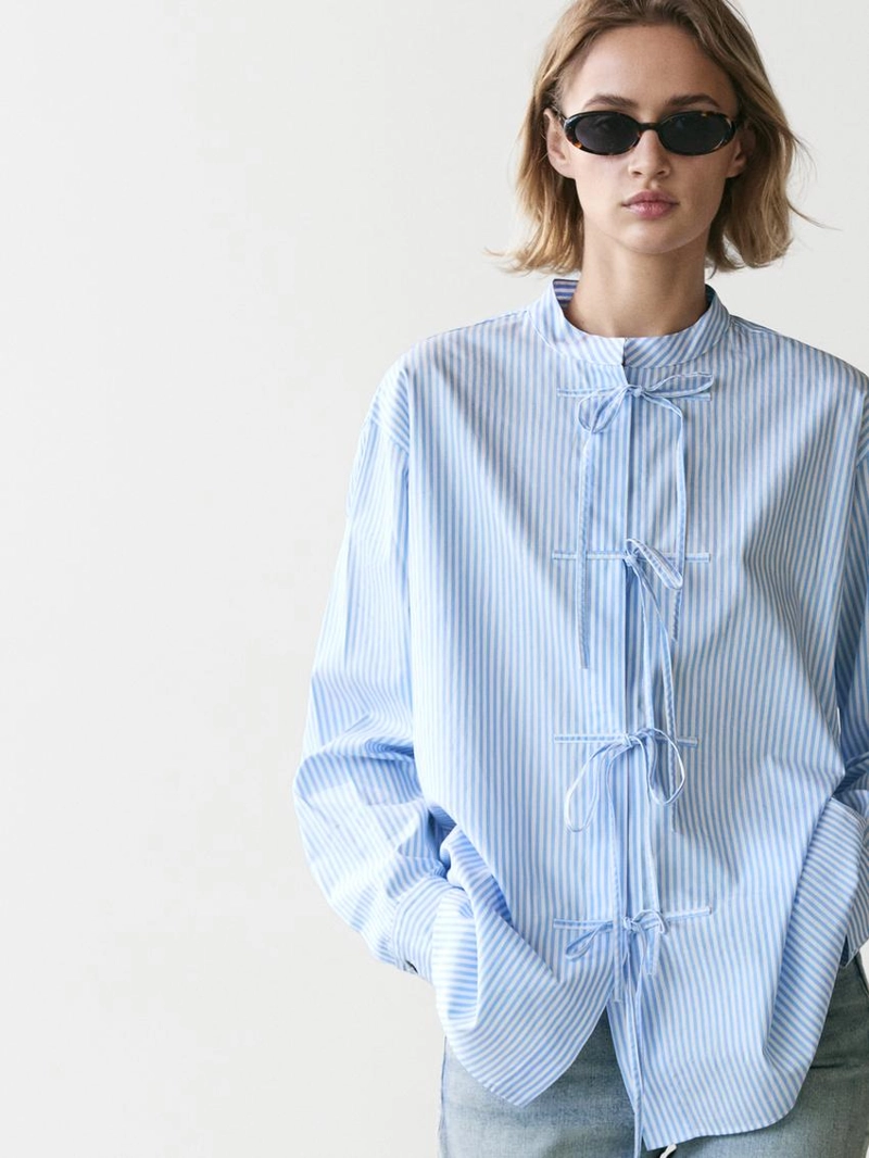 Рубашка в полоску из 100% хлопка