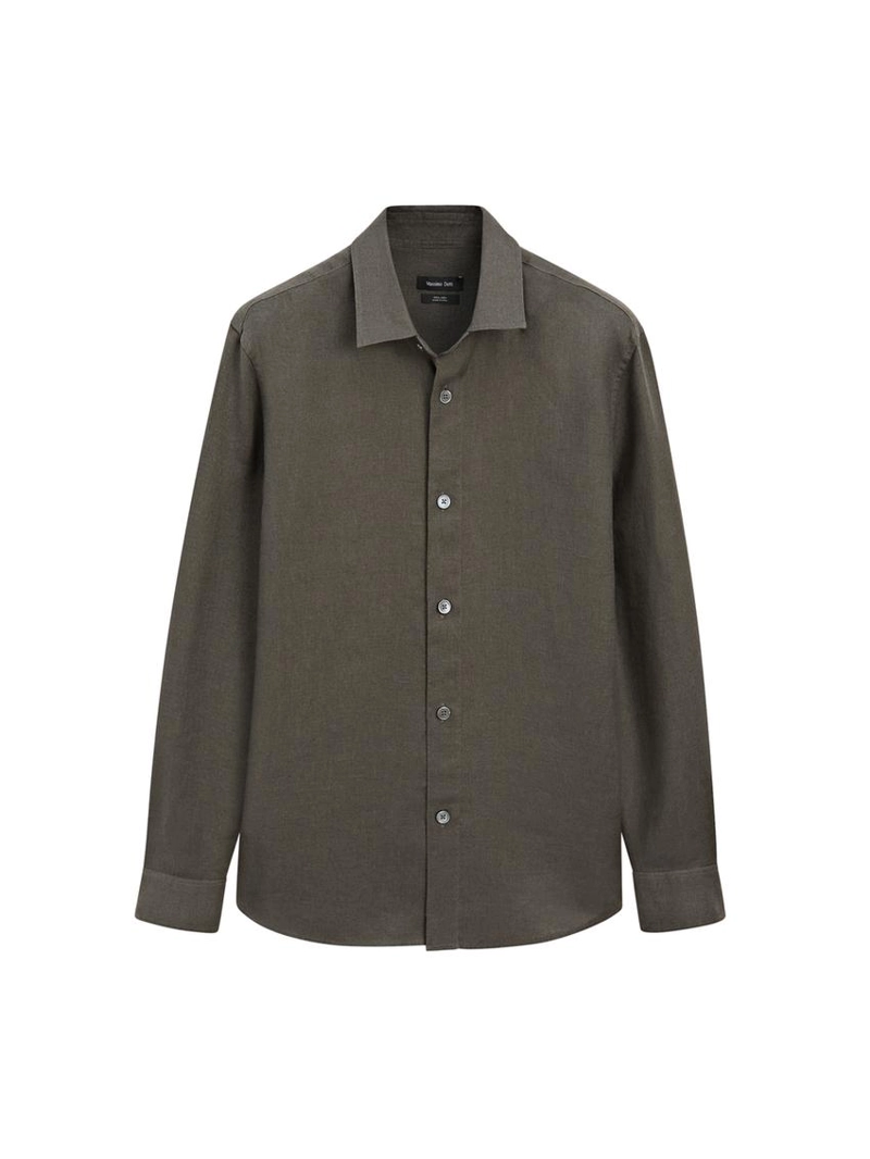 Рубашка из 100% льна в классическом крое