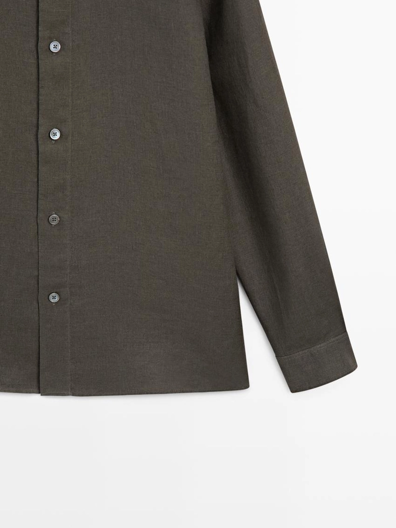 Рубашка из 100% льна в классическом крое