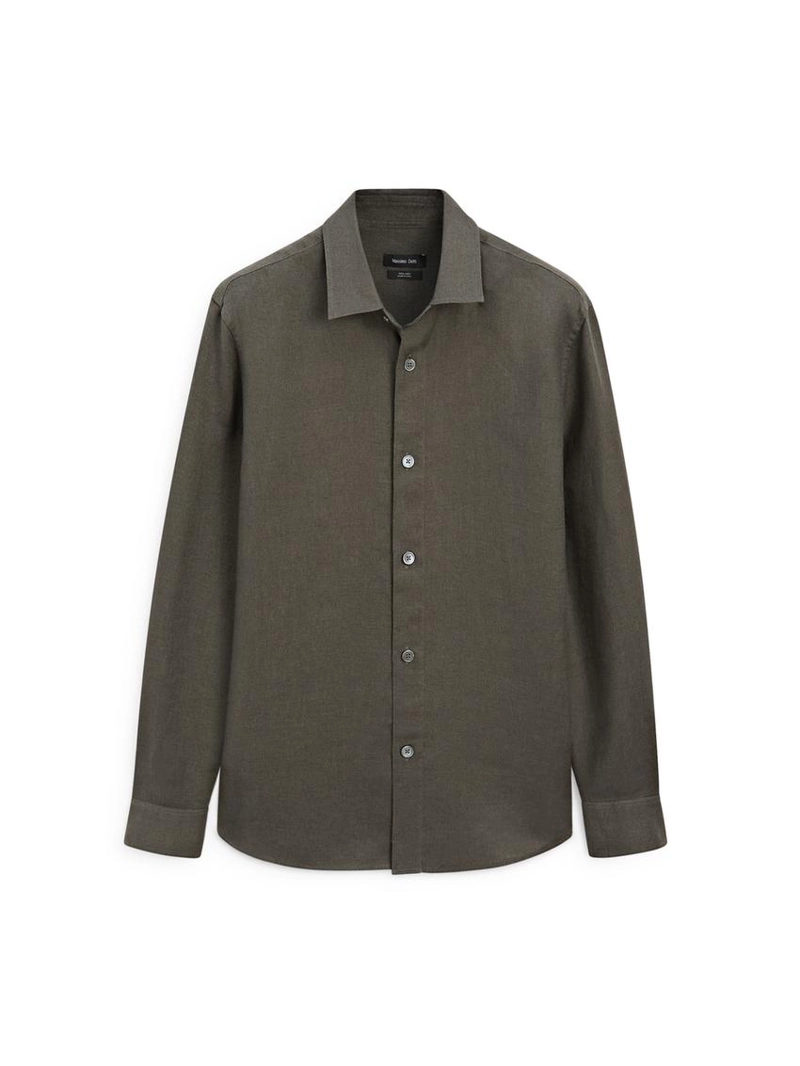 Рубашка из 100% льна в классическом крое