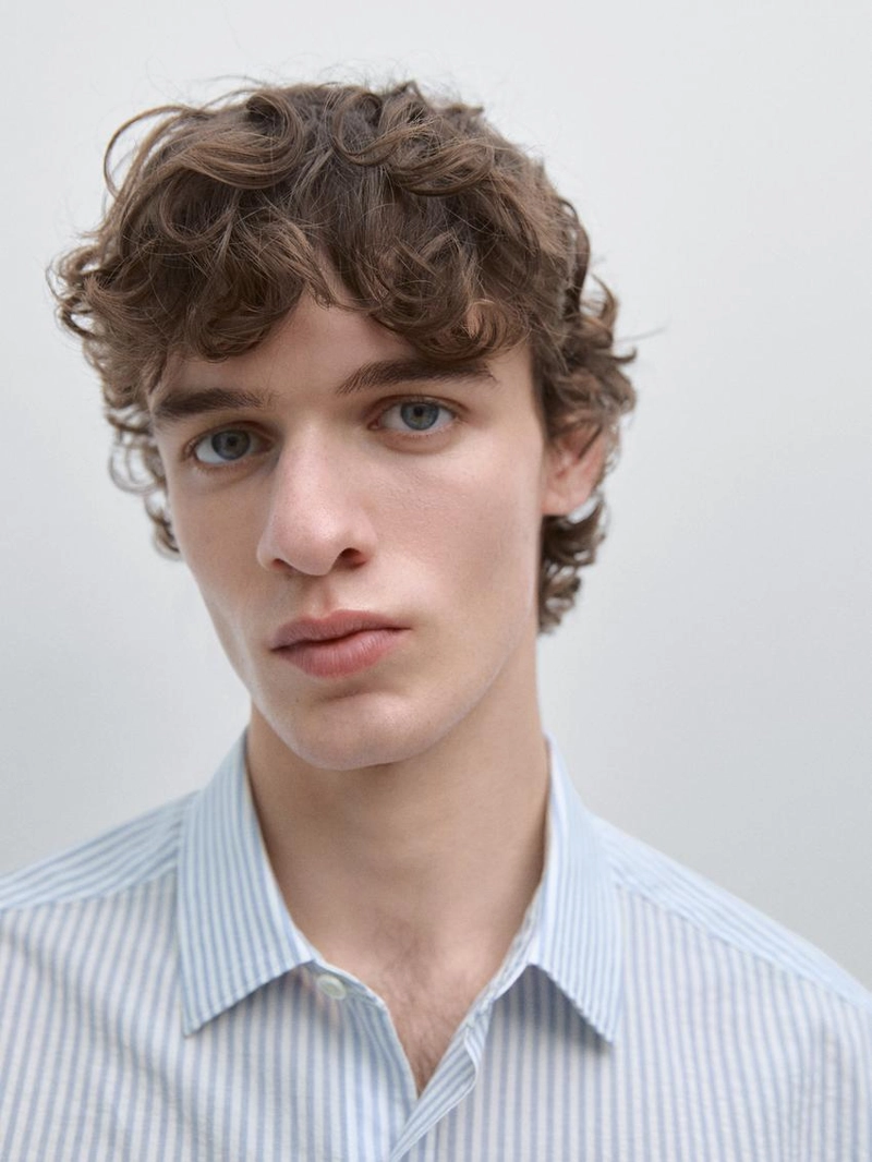 Рубашка в полоску из 100% хлопка