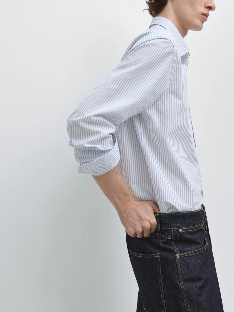 Рубашка в полоску из 100% хлопка