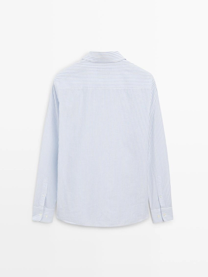 Рубашка в полоску из 100% хлопка