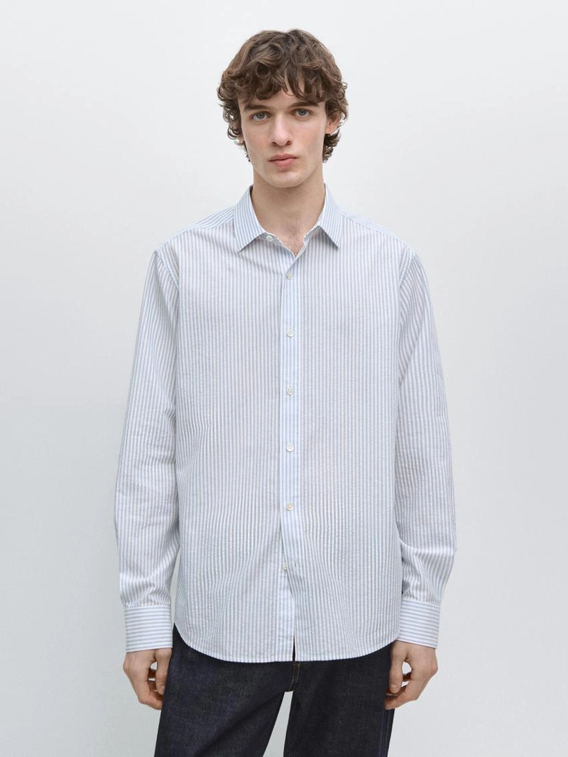 Рубашка в полоску из 100% хлопка