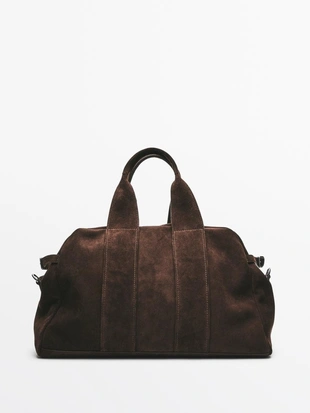 Кожаная сумка для путешествий из замши- Заказать в России