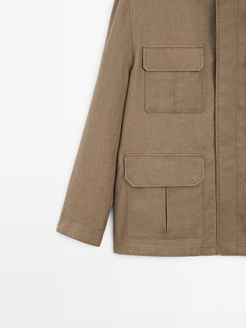 Пиджак из 100% льна safari
