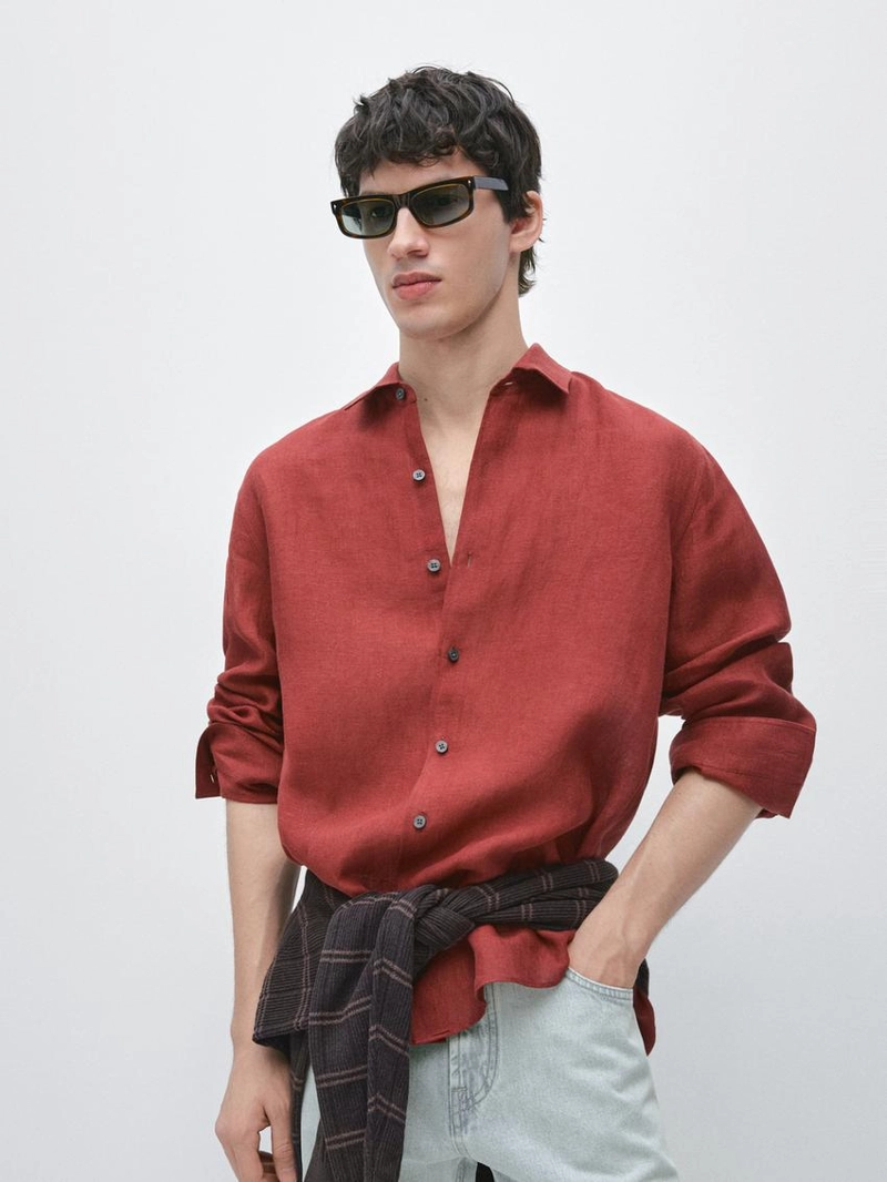 Рубашка из 100% льна