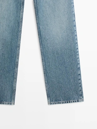 Джинсы с прямыми брючинами и высокой посадкой- Заказать в России