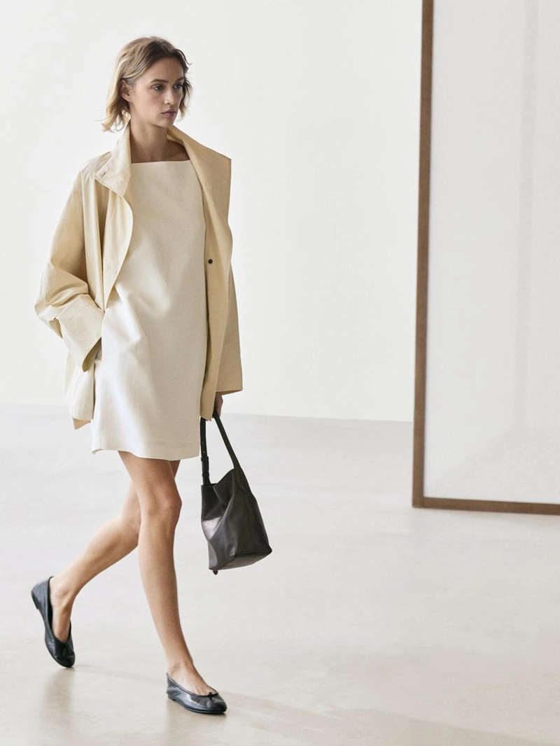 Платье мини свободного кроя