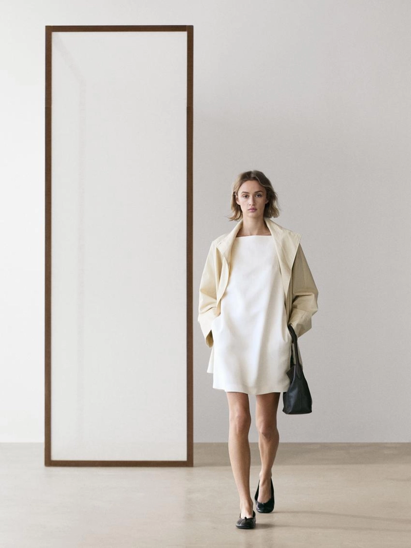 Платье мини свободного кроя