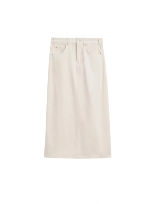 Джинсовая юбка миди силуэта бочонок- Заказать в России