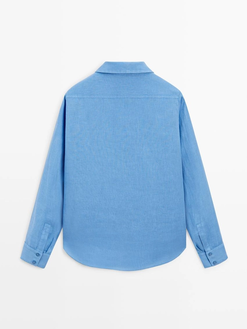 Рубашка из 100% льна flowing