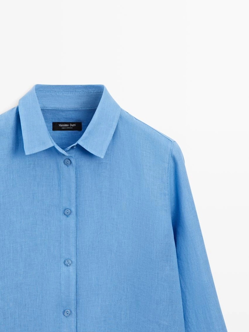 Рубашка из 100% льна flowing