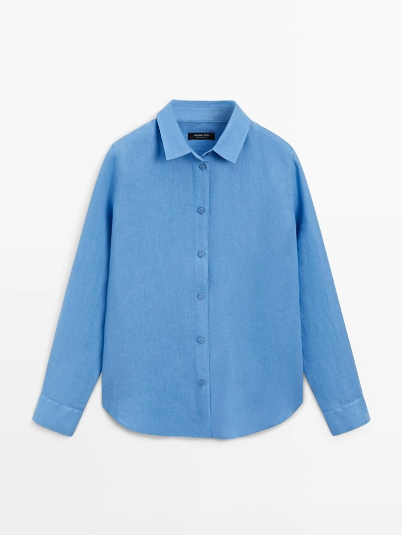 Рубашка из 100% льна flowing