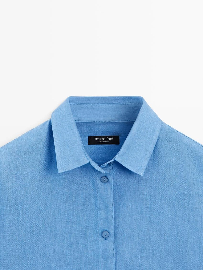 Рубашка из 100% льна flowing