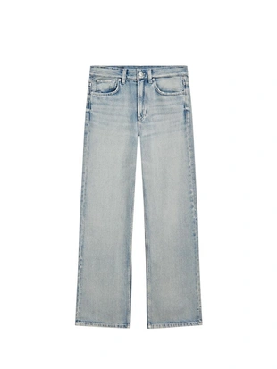 Широкие джинсы средней посадки- Заказать в России