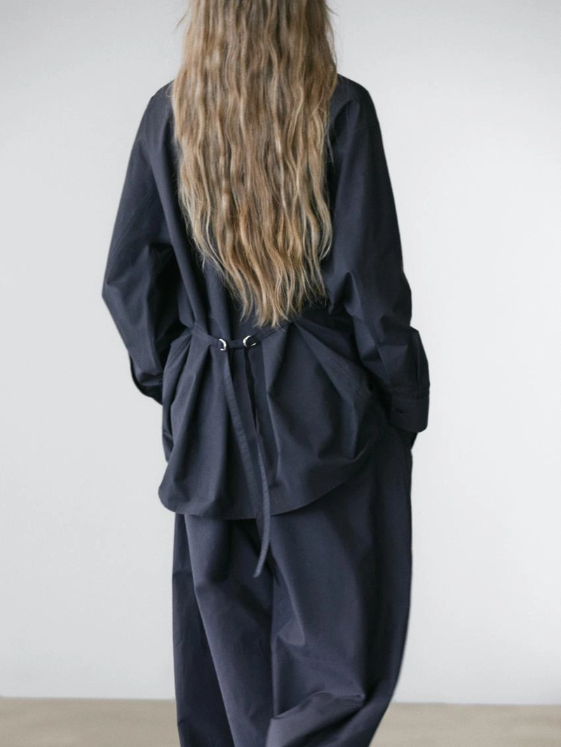 Рубашка-овершит из смесового хлопка с карманом