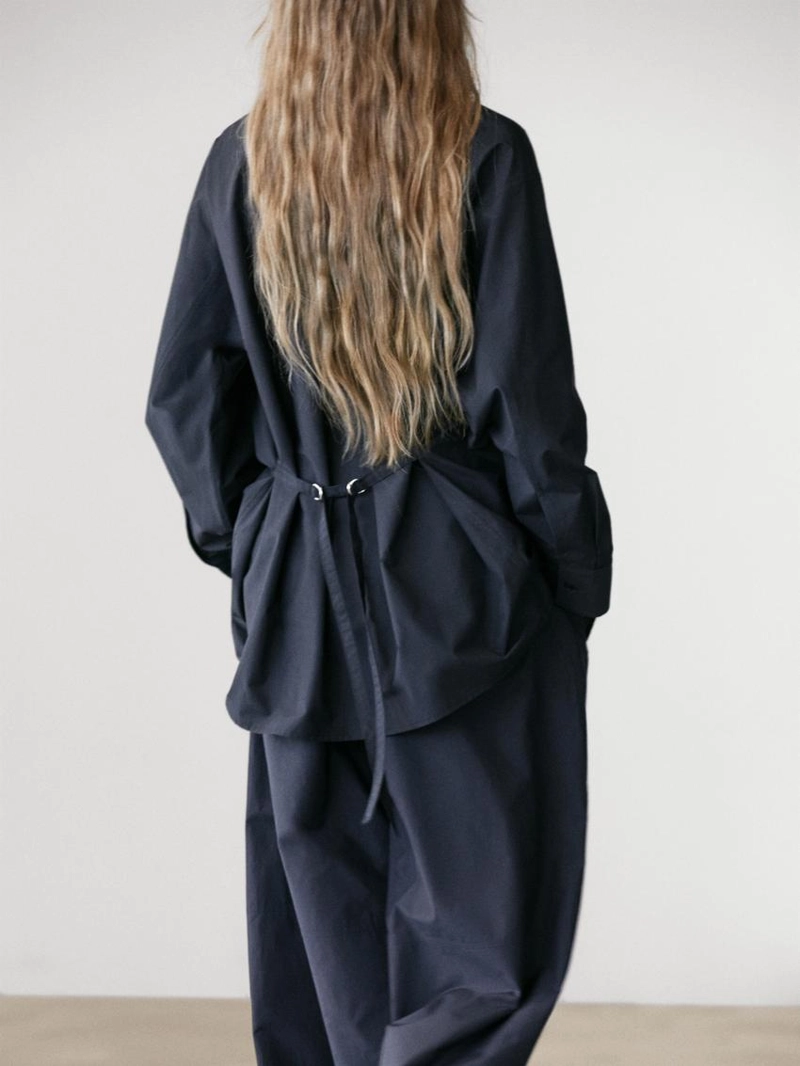 Рубашка-овершит из смесового хлопка с карманом