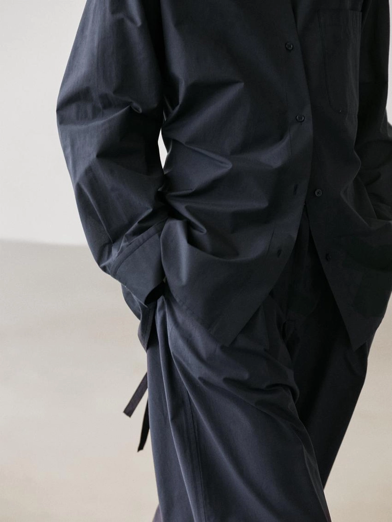 Рубашка-овершит из смесового хлопка с карманом