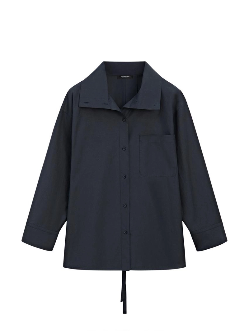 Рубашка-овершит из смесового хлопка с карманом