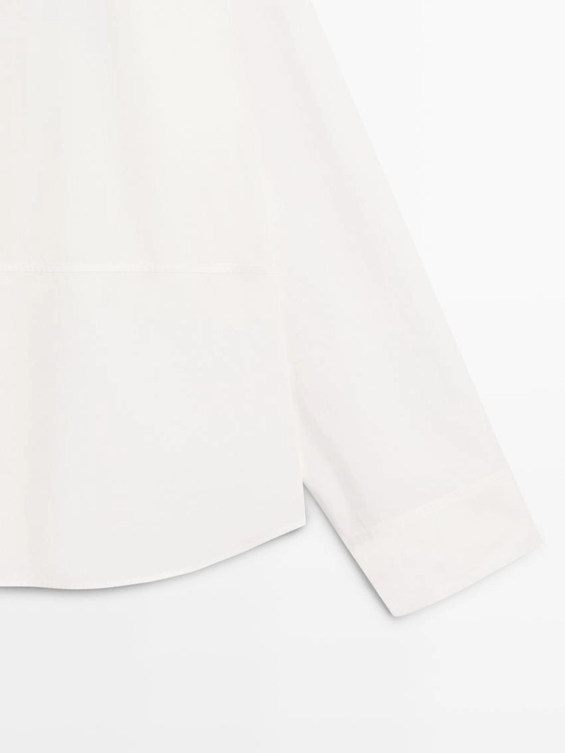 Рубашка из хлопково-вискозного микса с вышивкой