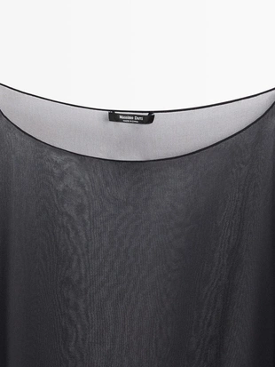 Асимметричная накидка из шелка- Заказать в России