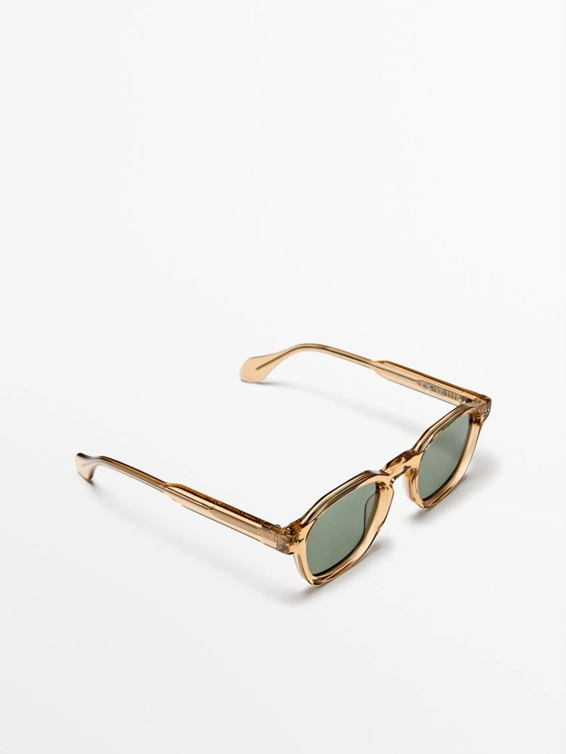 Солнцезащитные очки с геометрическим узором