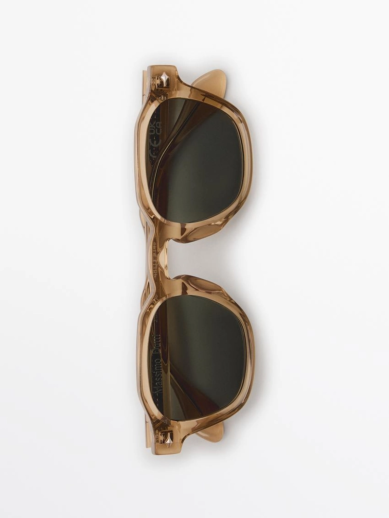 Солнцезащитные очки с геометрическим узором