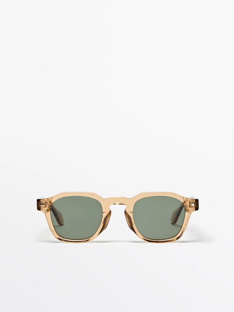 Солнцезащитные очки с геометрическим узором