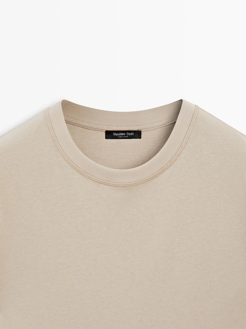 Футболка из хлопкового микса с короткими рукавами