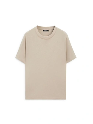 Футболка из хлопкового микса с короткими рукавами- Заказать в России