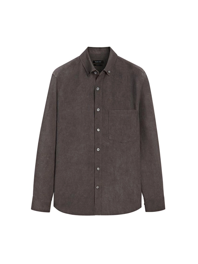 Рубашка с карманом из текстиля на основе ленкела