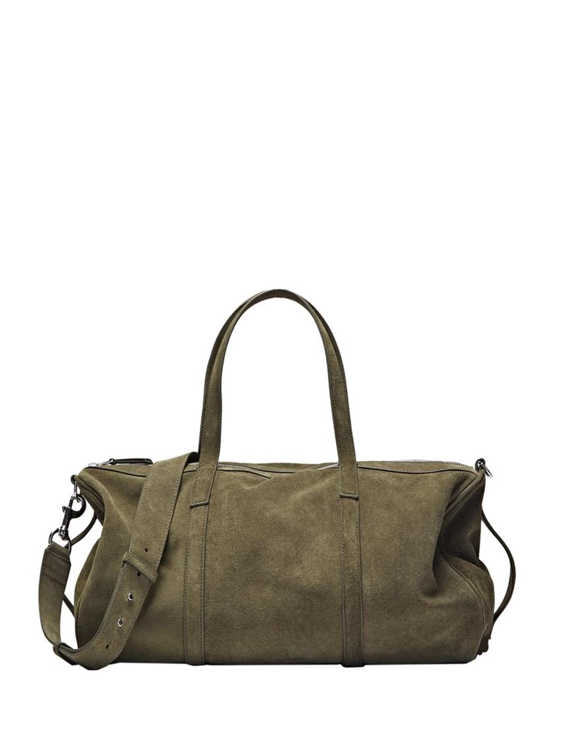 Кожаная сумка для путешествий из замши