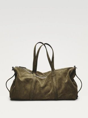 Кожаная сумка для путешествий из замши- Заказать в России