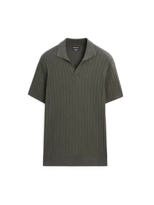 Поло свитер в косую вязку- Заказать в России