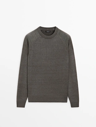 Свитер из смесовой хлопковой пряжи- Заказать в России