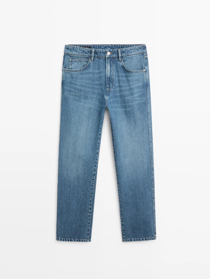 Джинсы с зауженным кроем massimo dutti