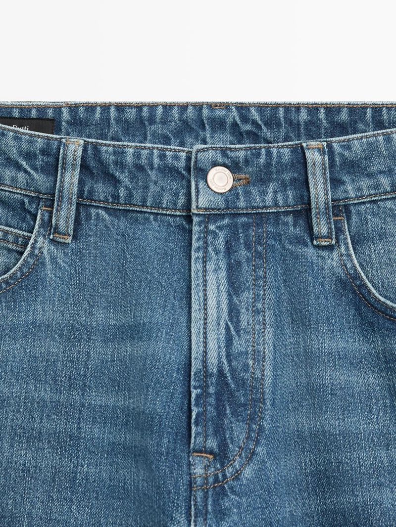 Джинсы с зауженным кроем massimo dutti