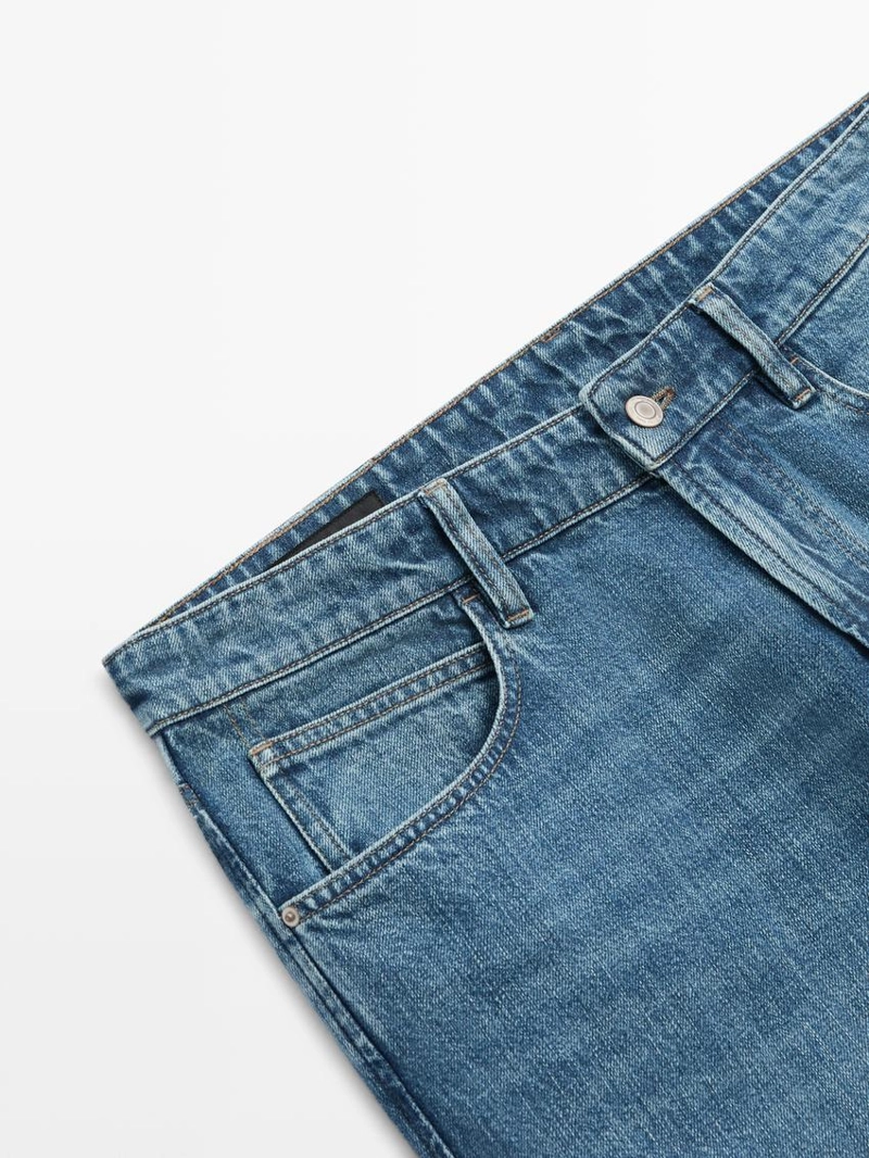 Джинсы с зауженным кроем massimo dutti