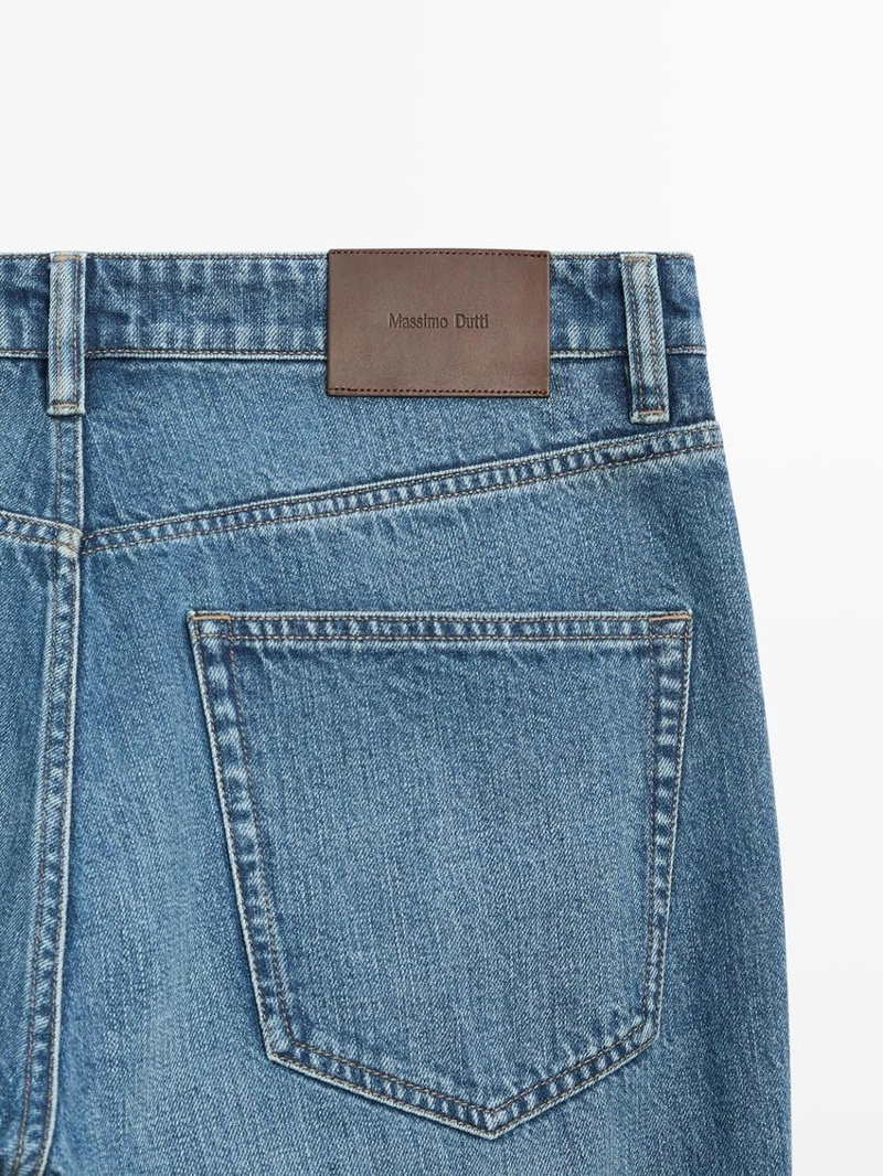 Джинсы с зауженным кроем massimo dutti